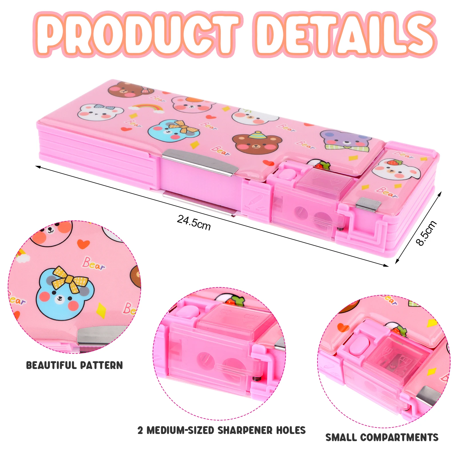  Pop Up Multifunction Pencil Case for Girls Boys, Cute Cartoon  Pen Box Organizer Stationery with Sharpener, Schedule, School Supplies,  Best Birthday Gifts for Teens, Strawberry, Strawberry : Office Products