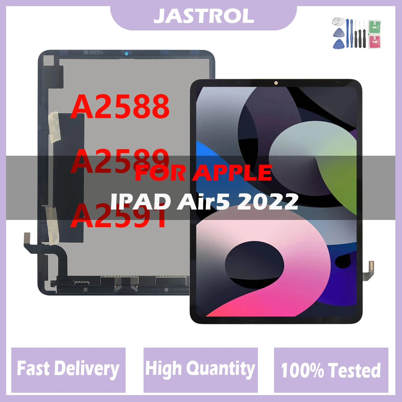 Lcd Originale Per Apple Ipad Air 5 5Th Gen Air 5 2022 A2588 A2589 A2591 Display Lcd Touch Screen Sostituzione Per Ipad Air 5