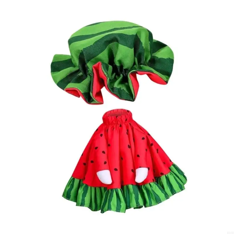 Wassermelonen-Kostüm, hübsches Warzenmelonen-Wasservogel-Kleid für dekorative Gänse-Statue, sorgt für Spaß bei Geburtstagsfeiern – Detail 9