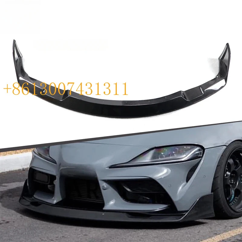 팩토리AG 스타일 카본 파이버 프론트 범퍼 립 SP GR A90 MK5 쿠페 2019-2024