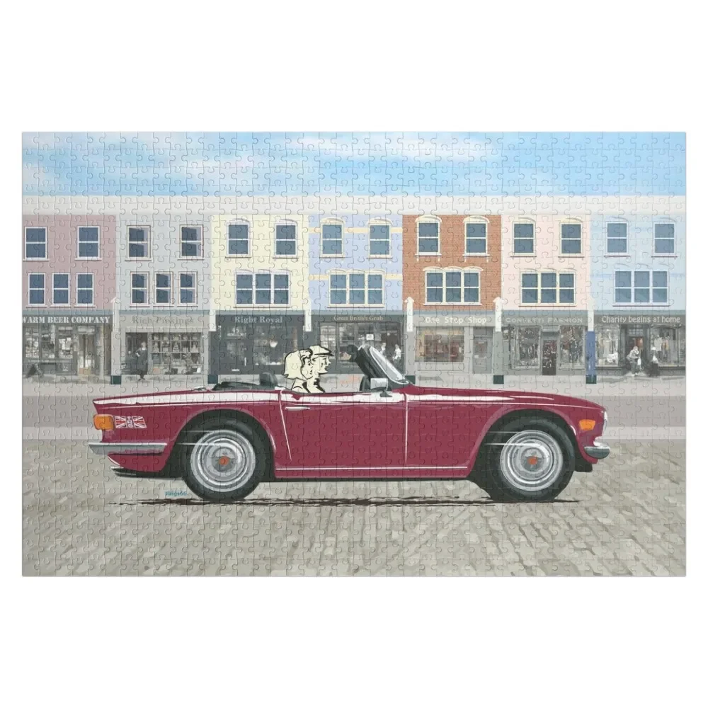 

Damson красный цвет TR6-классический британский спортивный автомобиль головоломка с персонализированной фотографией новые игрушки для детей 2022 головоломка