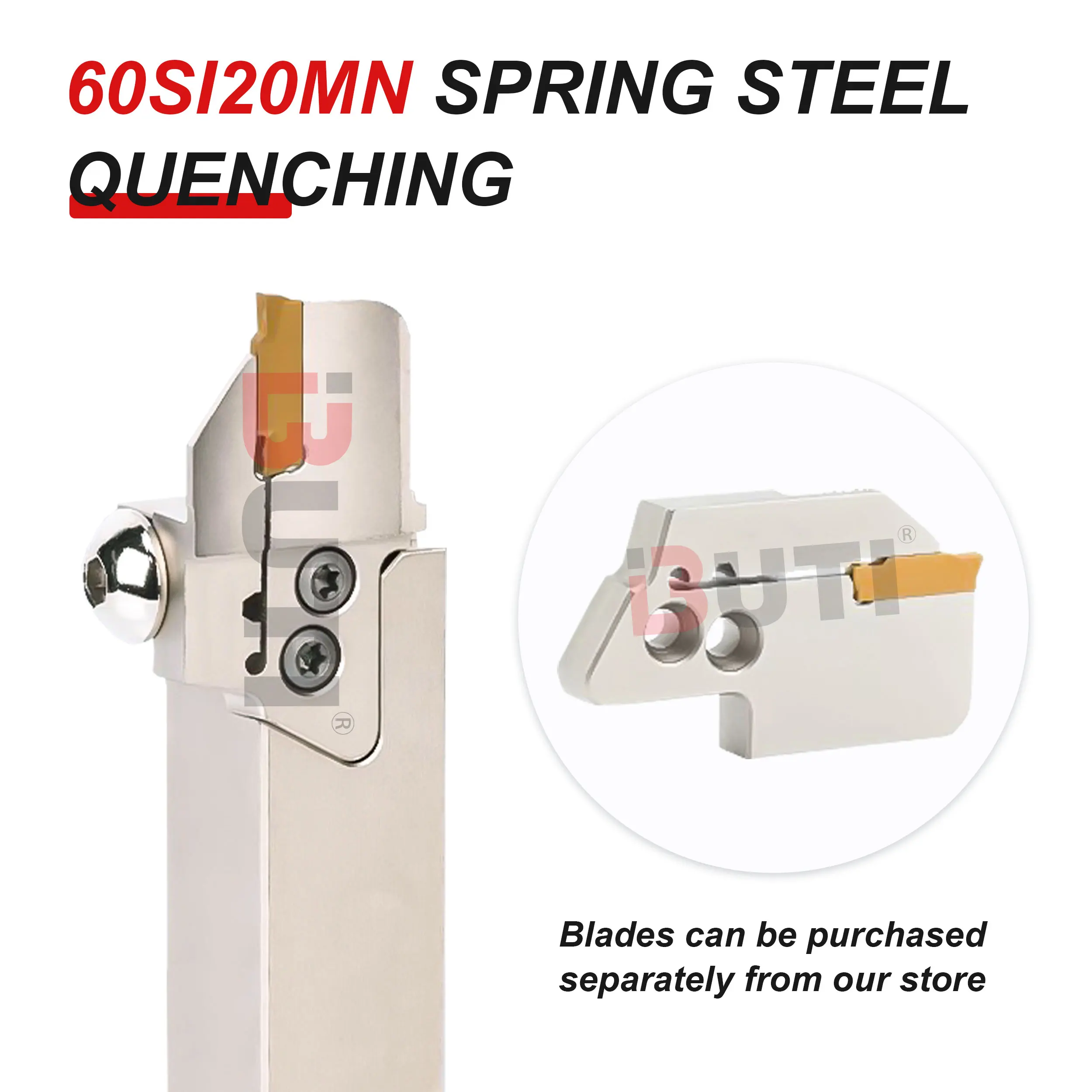 Combination Groove Cutter with Interchangeable Head – Adjustable End Face Cutting Groove Cutter Bar with Extended Cutting Depth Modules for CNC Machining 5
