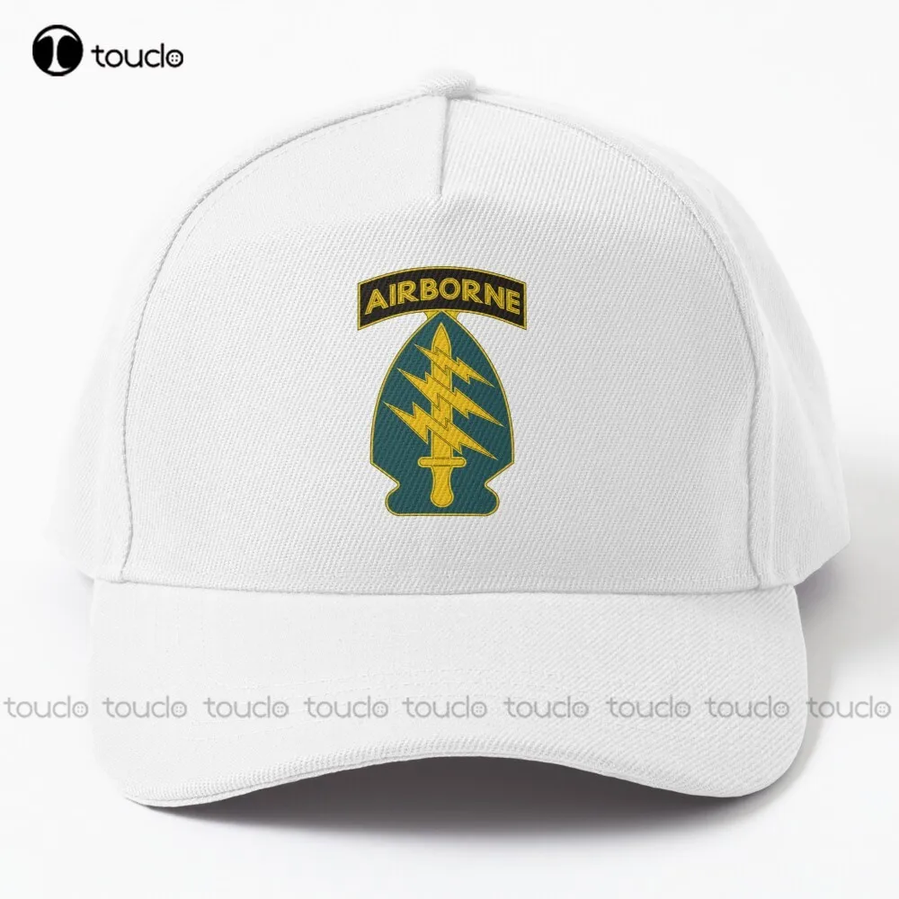 

1St Special Forces Command (Airborne) Insignia Baseball Cap White Hats For Men Cotton Denim Caps Hip Hop Trucker Hats Denim Caps
