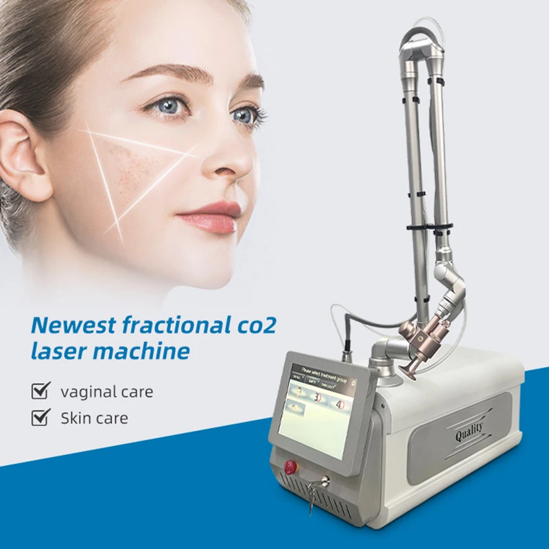 Máquina láser de CO2 para piel, máquina láser fraccional profesional de cáscara de carbono, máquina láser fraccional de CO2 portátil, firme para la piel