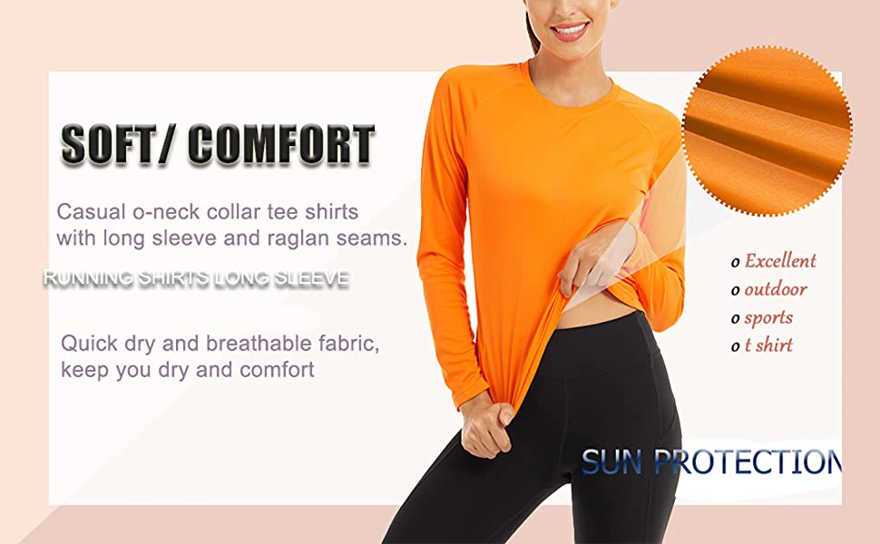 TACVASEN UPF 50+ Sun/Skin Protection Quick Dry T-Shirts Womens Long Sleeve Outdoor Performance Tee Shirts Summer Casual278_voghion.com
