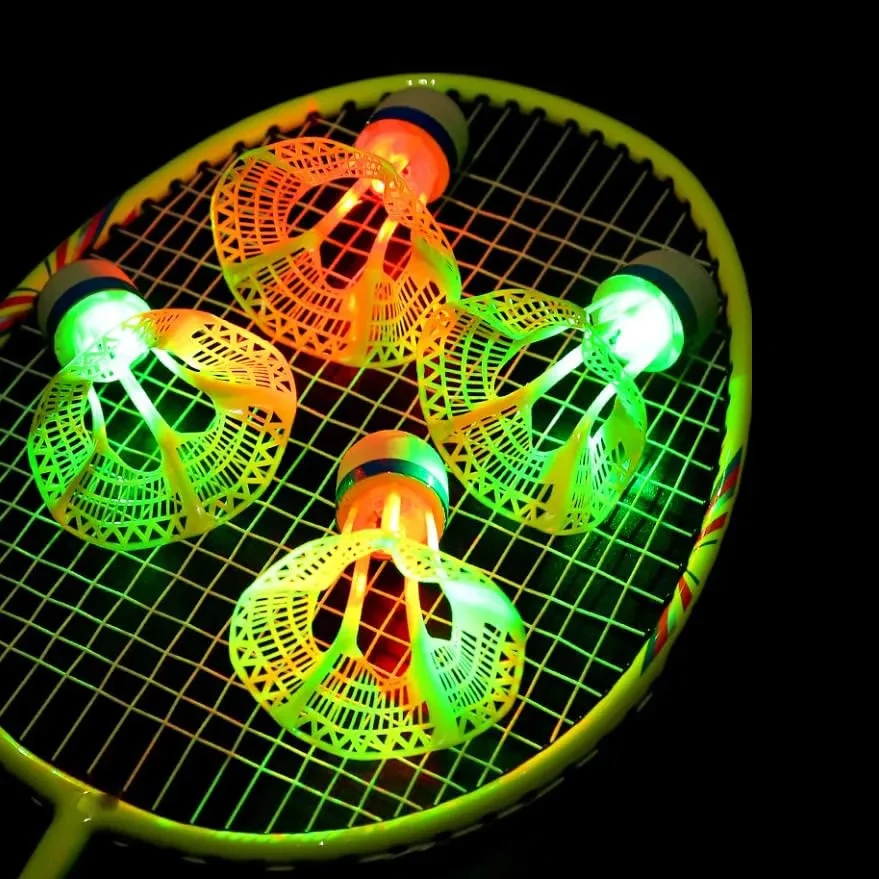 Glow-in-the-Dark LED Badminton Shuttlecocks 1
