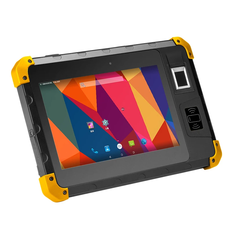 

8 Inch Rugged Android Tablet Fingerprint UHF RFID Reader Inventory Warehouse PDA Barcode Scanner 2D Robust Industrial Tablets PC