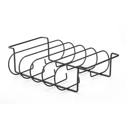 Non-Stick Outdoor Barbecue Grill Rack for Steaks and Spare Ribs (Black)