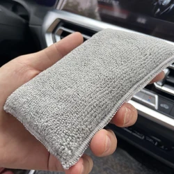1PC/3PCS Double Side Car Interior Scrubbing Sponge for Leather Interior Car Wash Pad No Scratch Car Microfiber Scrubbing Sponge