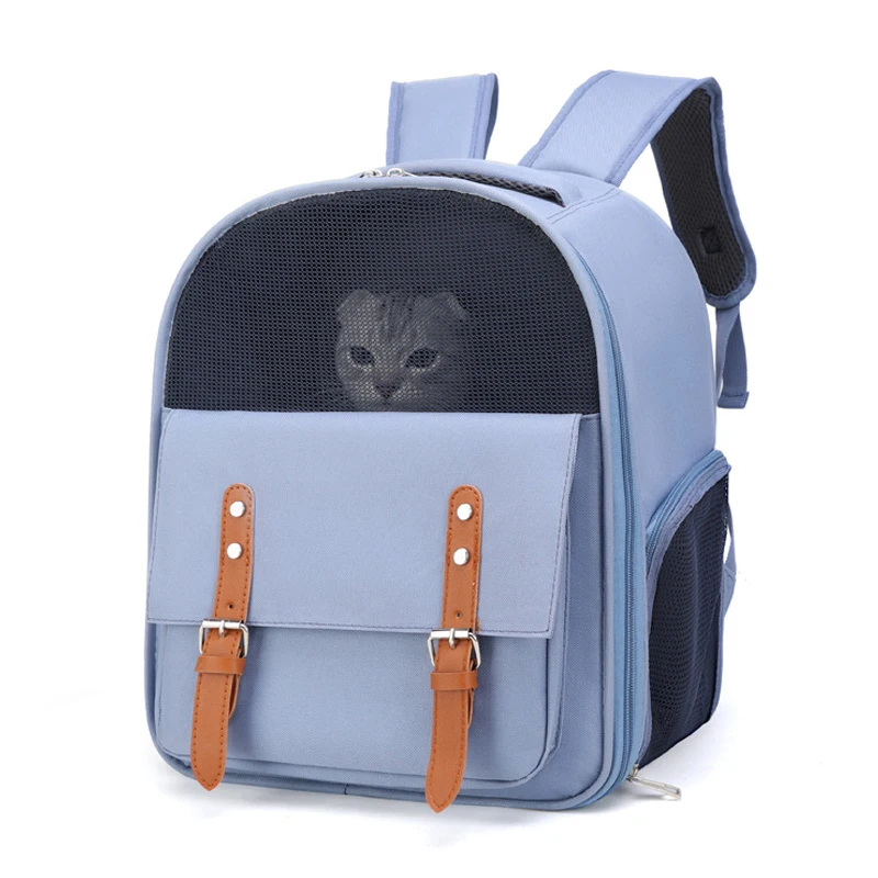 

Рюкзак-переноска для домашних питомцев, переносной дышащий дорожный ранец для кошек и маленьких собак, с подушкой