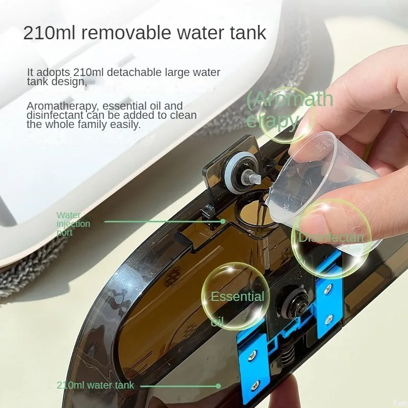 Electric Mop Battery 2000mah Rechargeable Wireless Handheld Household Intelligent Mop Sweeper Floor Scrubber Machine Spray Mop 4