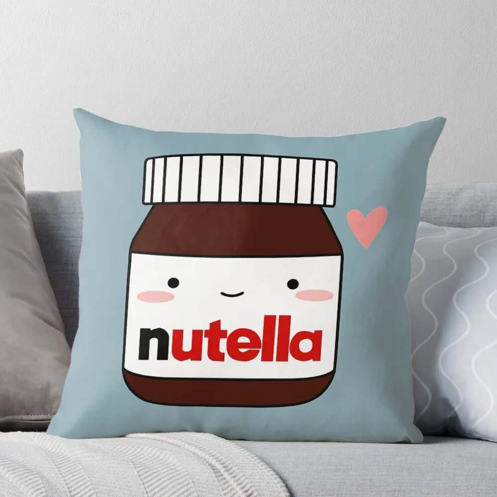 

Cute Nutella jar Throw Pillow Sofa Decorative Covers Luxury Pillow Case Elastic Cover For Sofa