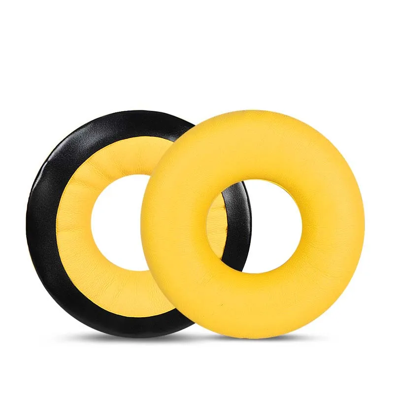 Sennheiser HD-25 Replacement Ear Pads Yellow PU Leather pair Zomo HD-25