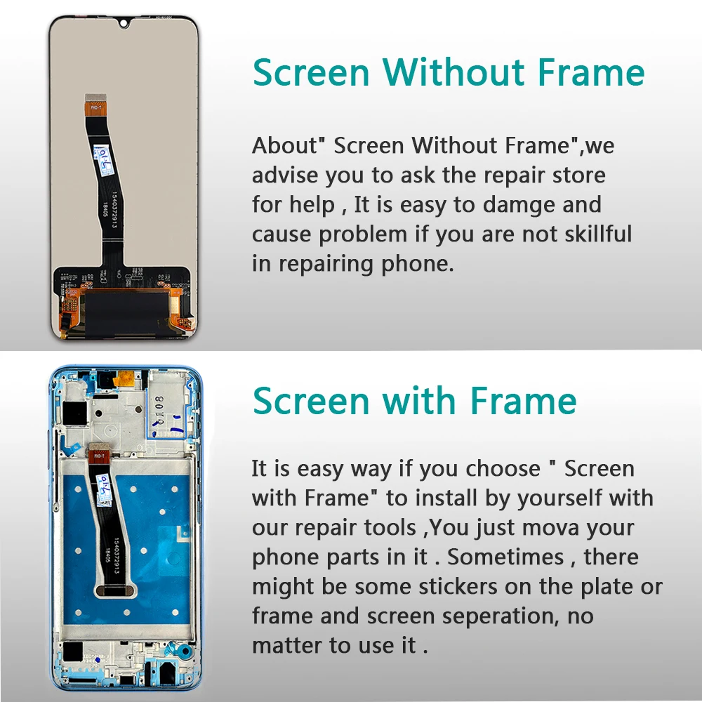 LCD Display For Huawei Honor 10 Lite Touch Screen 6.21 Inch Digitizer Assembly + Frame For Honor 10i LCD Replacement Parts