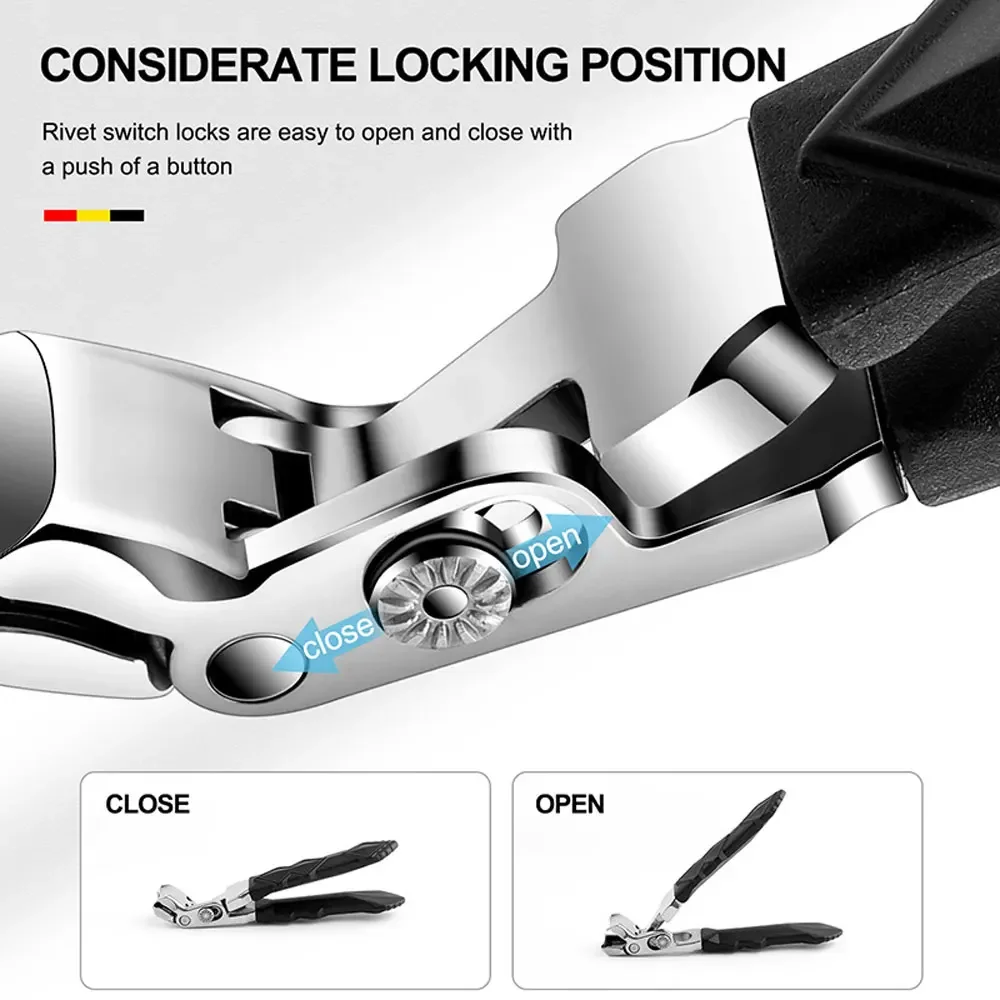 Angled Head Nail Clippers Seniors Ergonomic Toenail Clipper Thick Nails Nail Cutter Trimmer Professional Manicure Tool nail clipper,nail clippers,toe nail clipper