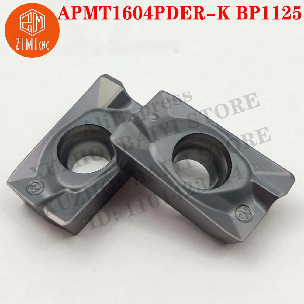 

APMT1604PDER-K BP1125 APMT 1604 Carbide Milling Inserts cutting Turning Tools CNC Cutter Lathe Blad 10pcs metal lathe mechanical