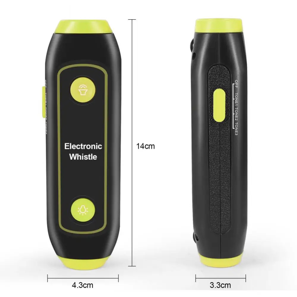 Electronic Whistle 125dB High Decibel Outdoor Camping Hiking SOS Light Flashlight Military Tactical Emergency Whistle Hot