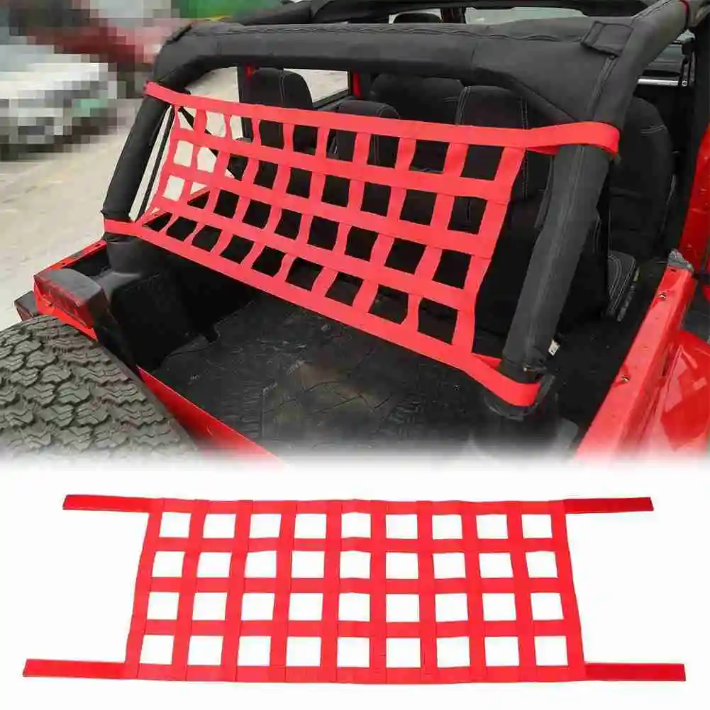 

Multifunction Retrofit Mesh Cargo Auto Car Roof Storage Net Tail Box Net Net Accessories For Jeep Wrangler TJ JK 07-18 E8W2