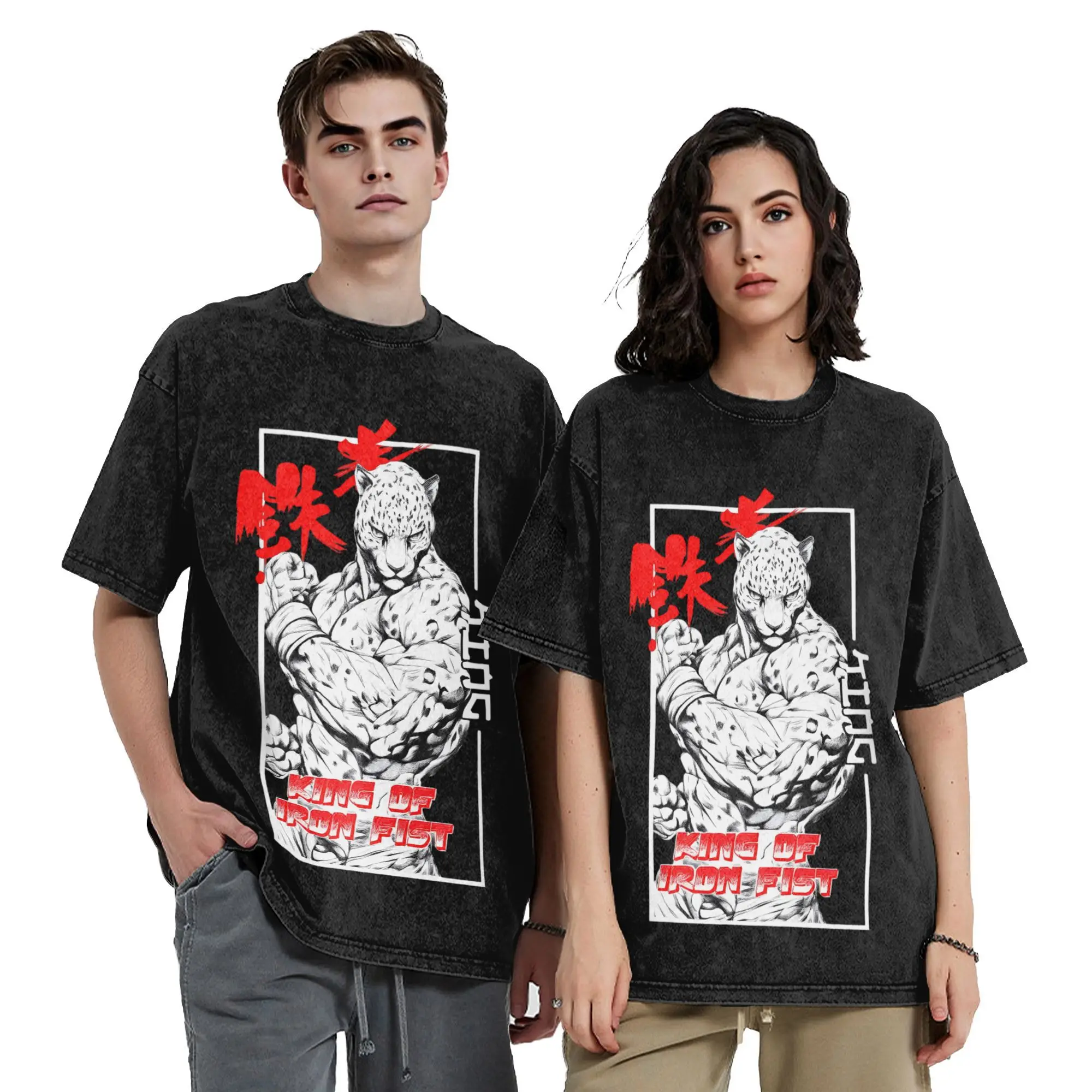 Tekken 8 King T-Shirt, Harajuku-T-Shirts, kurzärmelig, tolle Tops, Sommer, lässig, O-Ausschnitt, übergroße T-Shirts – Detail 1