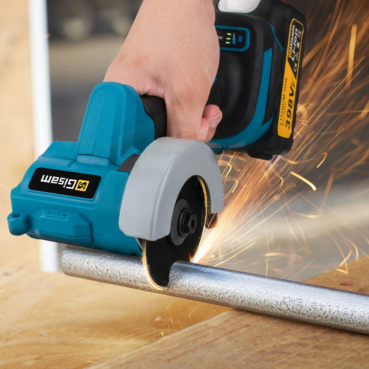 Gisam 76mm Brushless Angle Grinder Grinding Cutting Machine Cordless Electric Angle Grinder Power Tools for Makita 18V Battery 2