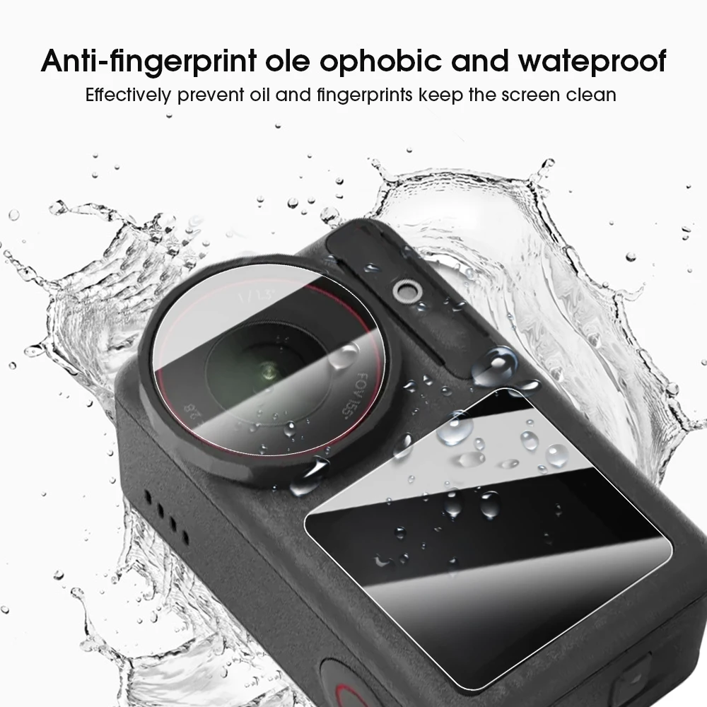 Description Picture 4 of item3/2/1Set Tempered Glass Screen Protectors for DJI Osmo Action 5 Pro Camera Lens Protective Films 9H Hardness Anti-scratch Cover