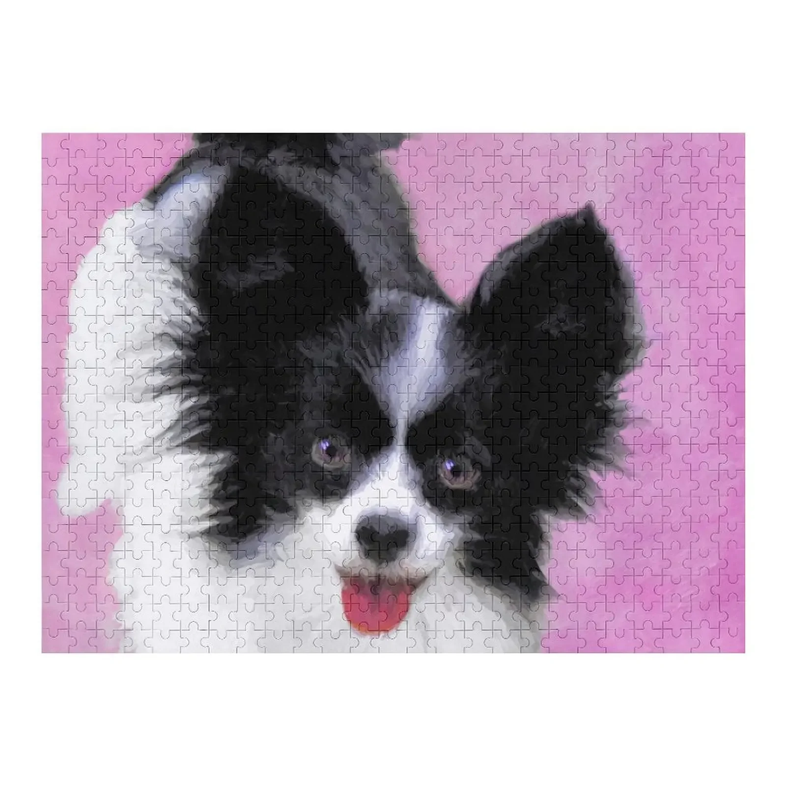 

Papillon (White and Black) Jigsaw Puzzle Personalized Christmas Gifts Personalized Gift Ideas Photo Custom Puzzle