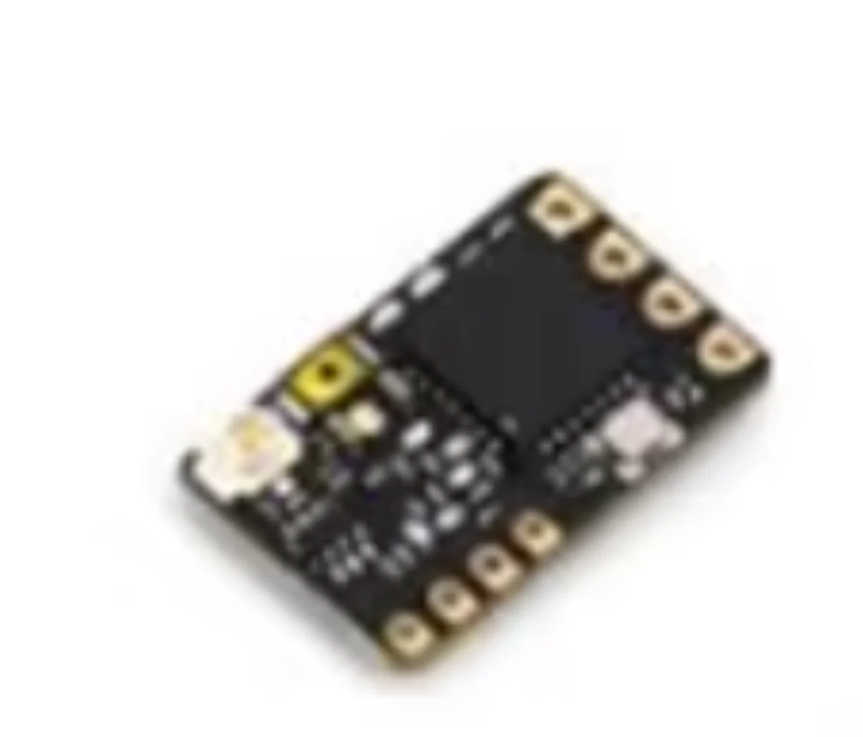 TBS Crossfire Nano Rx SE à côté d'une pièce de monnaie pour comparer sa taille miniature.