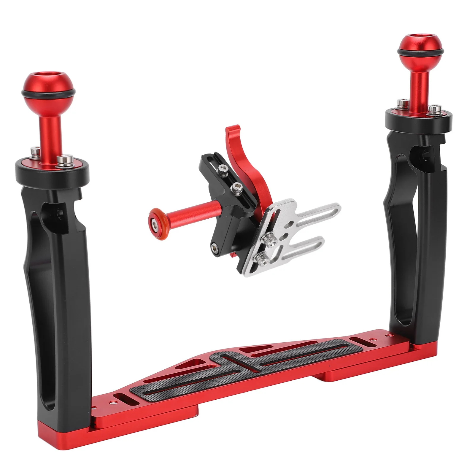 Diving Camera Housing Tray Stabilizer Dual Handle Tray Stabilizer Rig Diving Underwater Camera Housing with Shutter