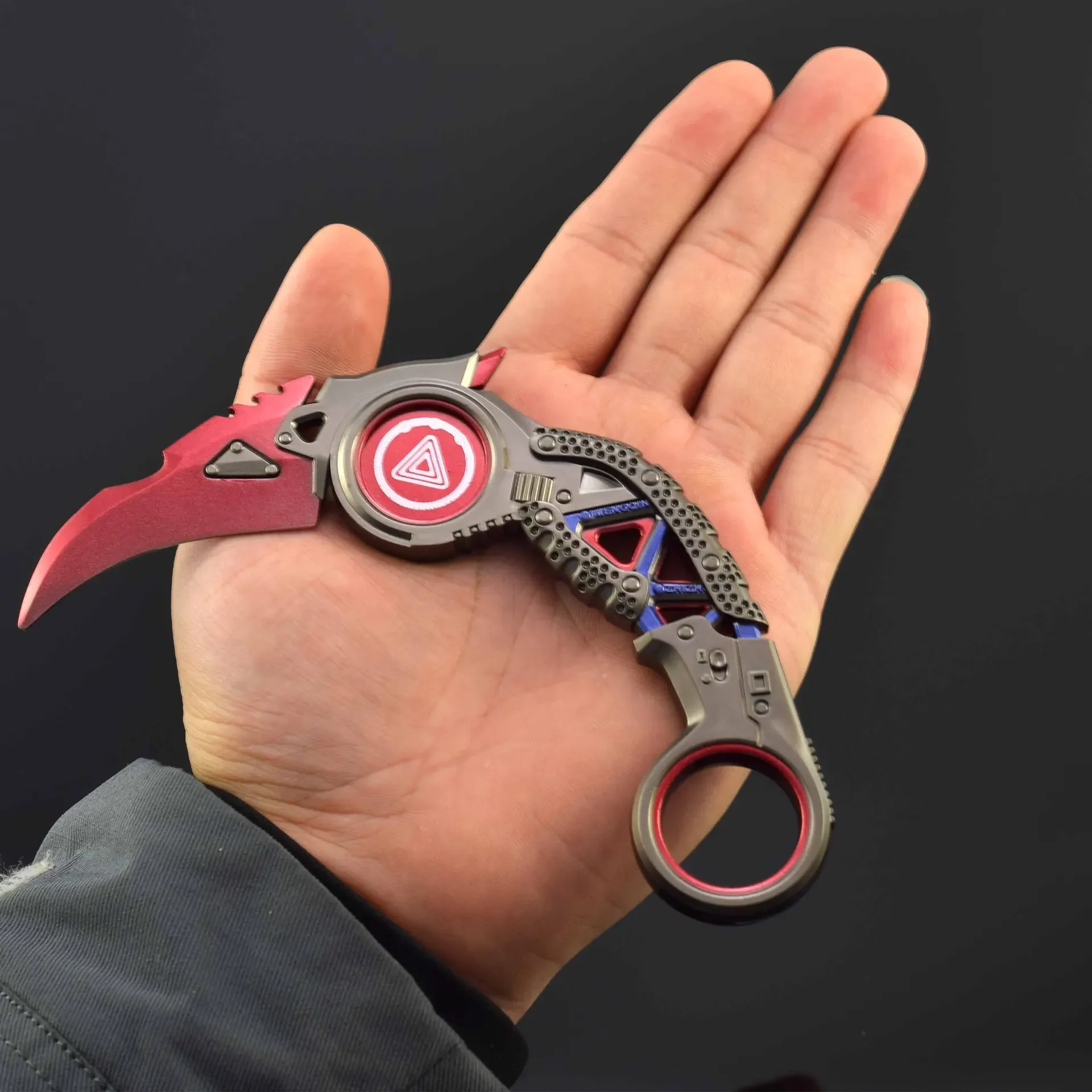 15CM Apex Raptor Karambit Knife Metal Model Game Peripherals Training Outdoor Knives Toy Safety Ornaments New Year Gifts Boy 5