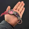 15CM Apex Raptor Karambit Knife Metal Model Game Peripherals Training Outdoor Knives Toy Safety Ornaments New Year Gifts Boy 5