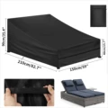 2 Seat Chaise Cover