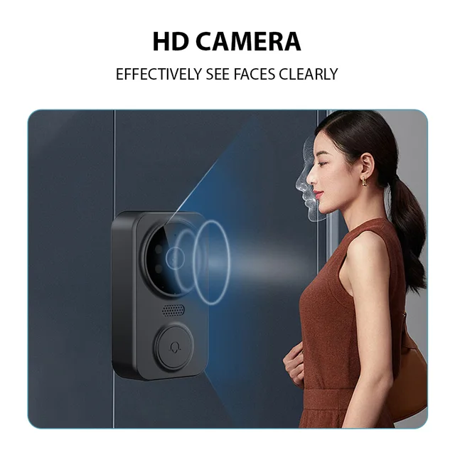 4.3 Inch IPS Screen 2.4G Wireless Visual Intercom Doorbell with Screen Wireless Smart High-definition Video Monitoring 4