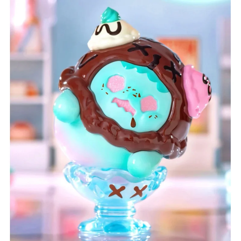 

Original ShinWoo Ghost Bear Mint Chocolate Ice Cream Figure Toy Sundae Ice Cream Scoop Do Not Eat Me Designer Toy Doll
