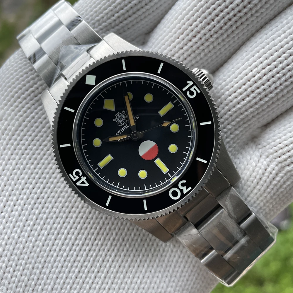 Reloj De Buceo Steeldive SD1970 Automático NH35 Hombre Turtle Cerámica Negro