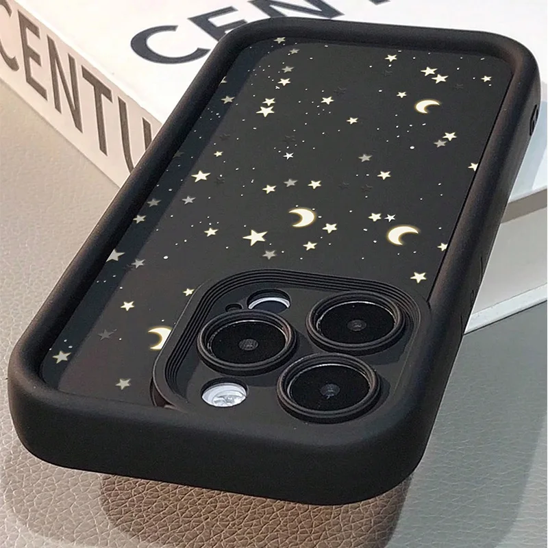 Star Print Soft Silicone TPU Phone Case - Sleek Protective Back Cover