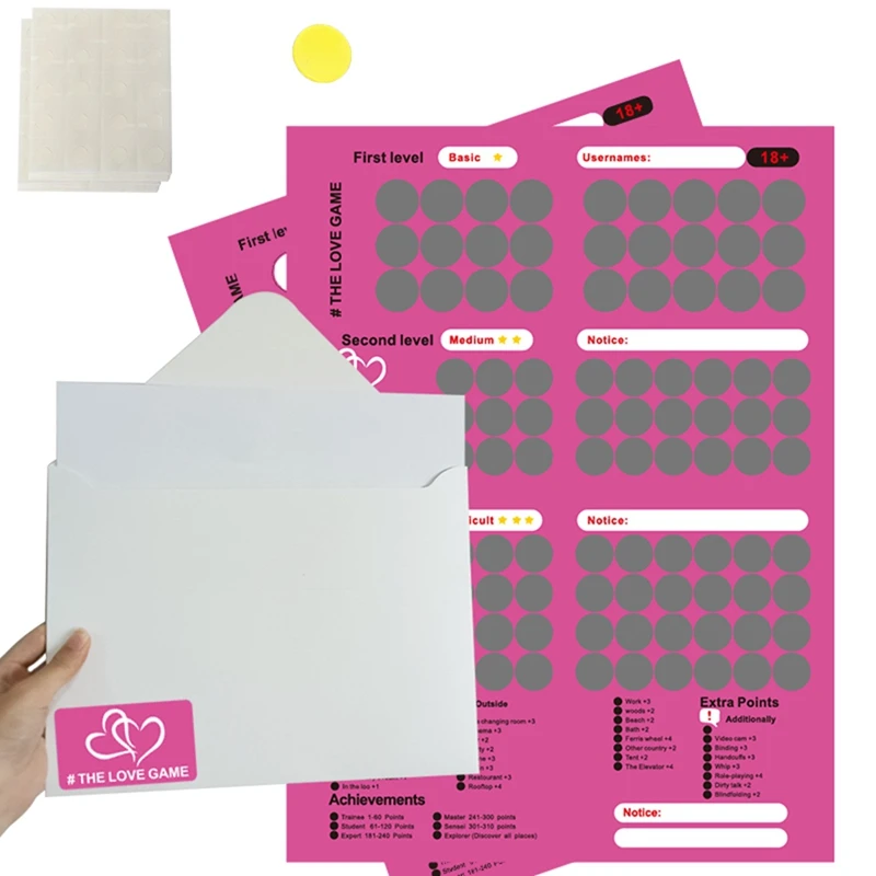 The Loves Games Scratch Off Poster Game For Couples Valentine's Day Gifts Wall Poster Gift For Her & Her