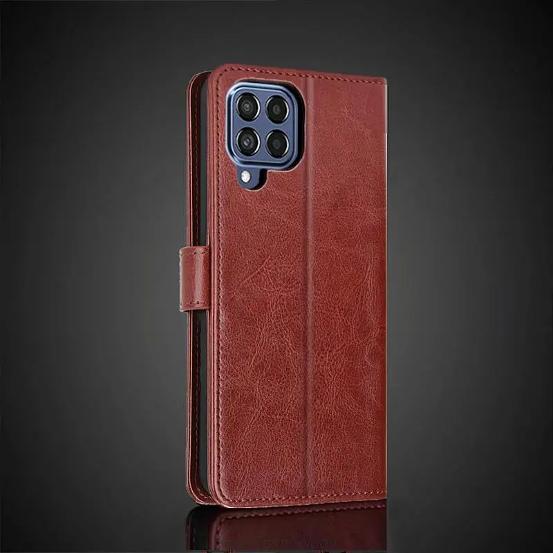 Elegant Leather Card Holder Wallet Case – Premium PU Flip Cover with Retro Design