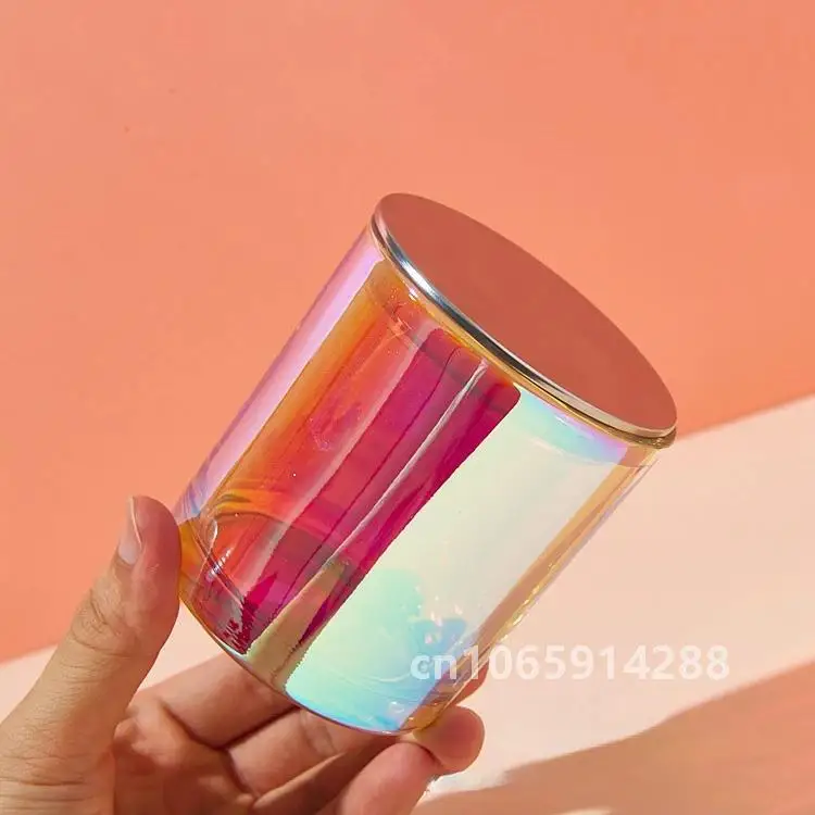 Jars for Candles Colored Transparent Candle Cup Candle Pot Home Decoration Homemade Cup Glass