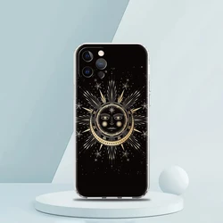 Witches Moon Tarot Mystery Totem Phone Case - Transparent Silicon Shell - iPhone 14 (B1)