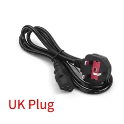 Universal 1.2M AC Power Cable Cord with 3 - Prong Plug for Electronics and Appliances (UK plug)