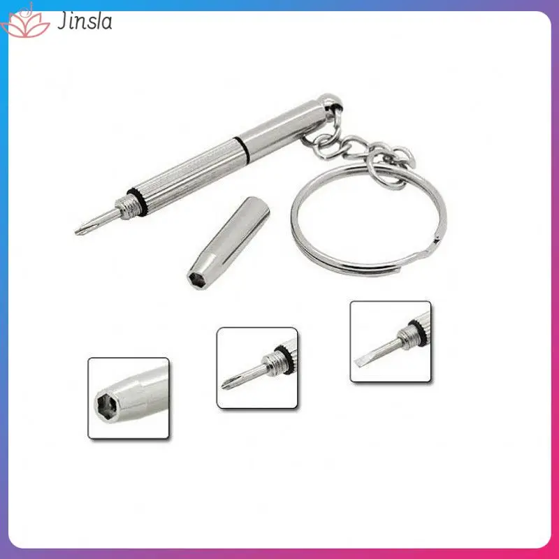 

In 1 Portable Screwdriver Steel Precise Eyeglass Screwdriver Set Mini Watch Sunglass Repair Tools Kit With Keychain Hand Tools