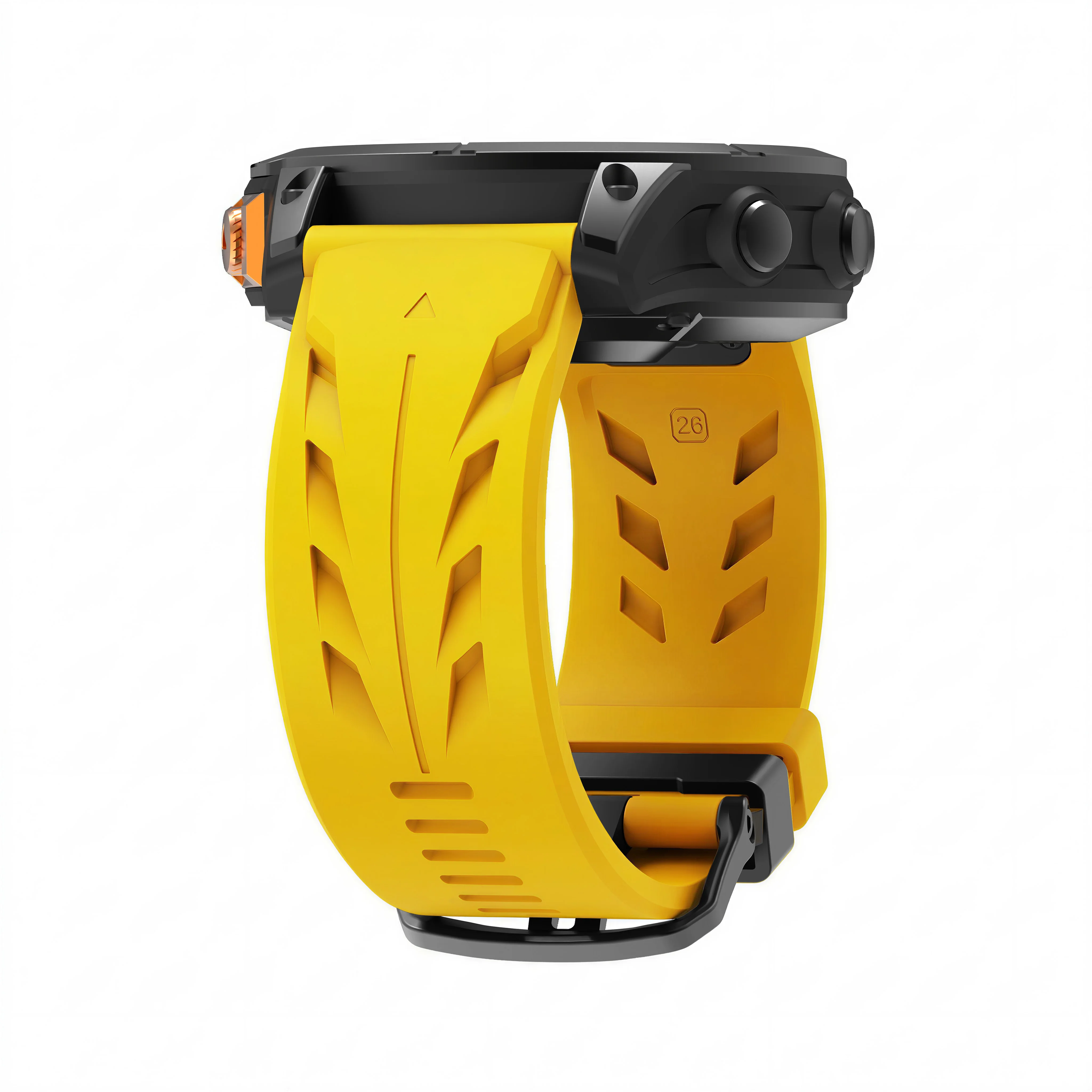 Silicone Sports Strap - QuickFit 22mm Watch Band, Universal Fit