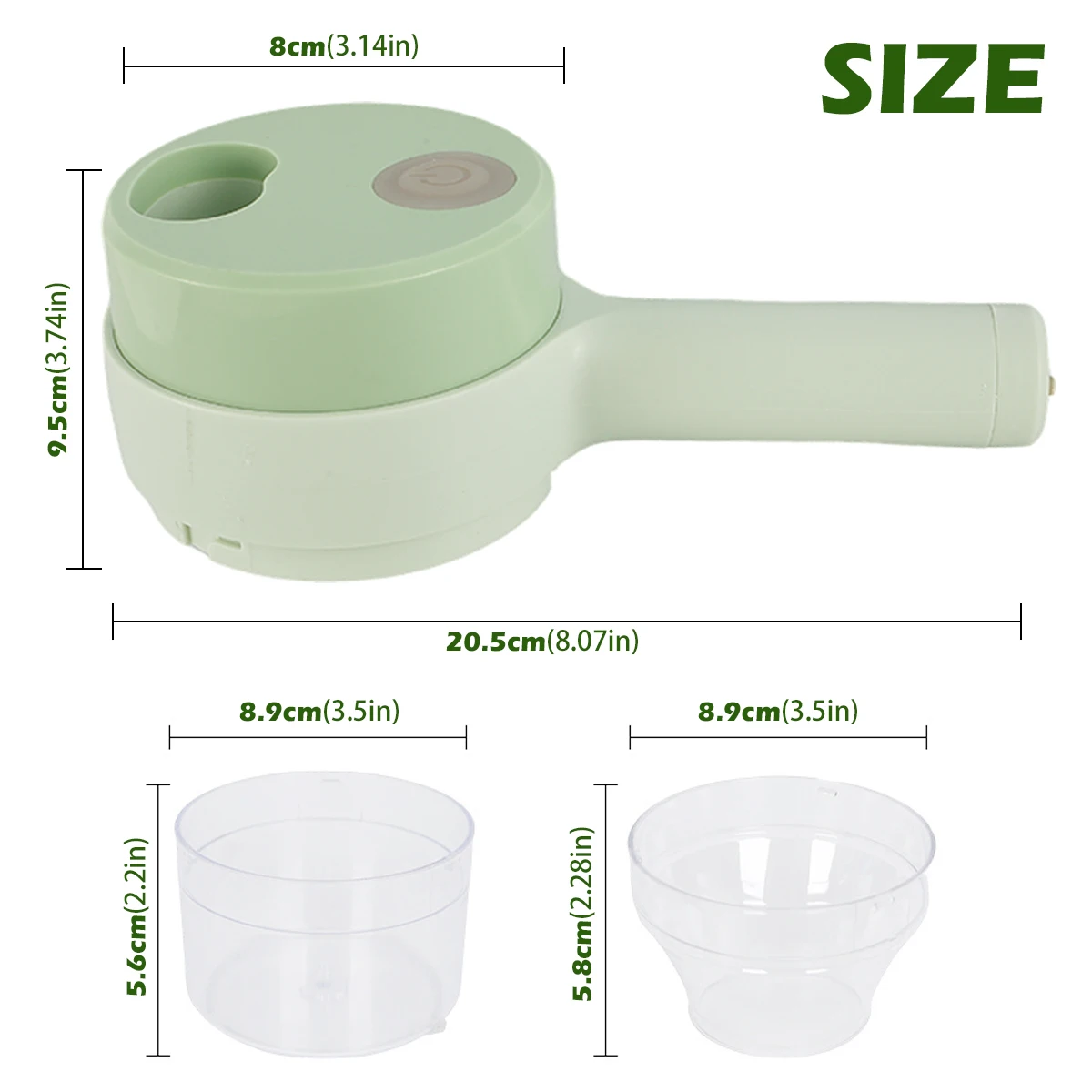 HOTBEST Electric Vegetable Cutter Set Handheld Garlic Slicer Mini Wireless  Vegetables Chopper Portable Type-C Rechargeable Food Mincer for Garlic