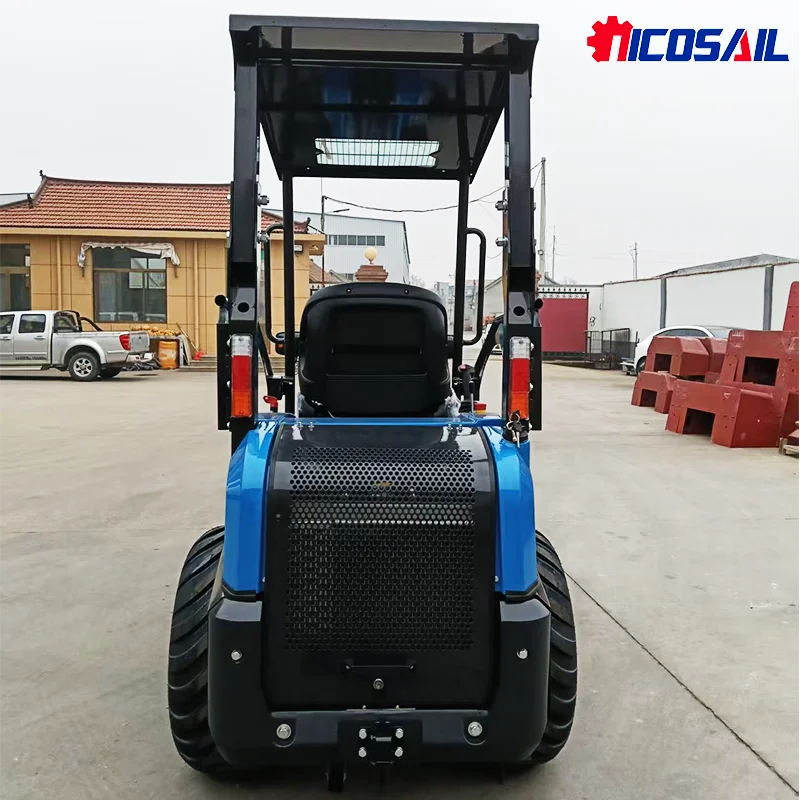 Nicosail Mini-Frontlader 1 Tonne Kompakter Teleskop-Radlader Kleiner Gelenkiger Teleskoplader Teleskopstapler