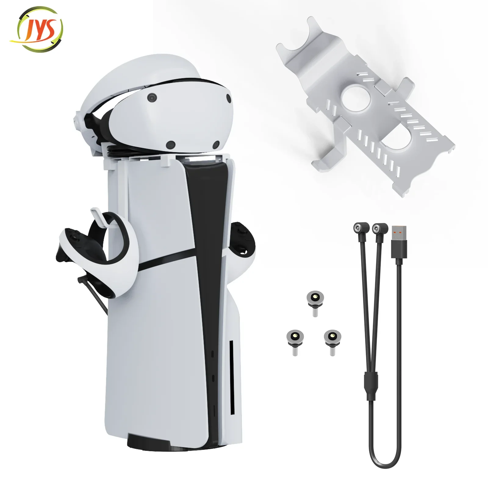 Per Ps5 Slim Host Top Vr Storage Staffa Per Portapacchi Vr2 Con Ricarica Di Aspirazione Magnetica 1 To2 Cablata