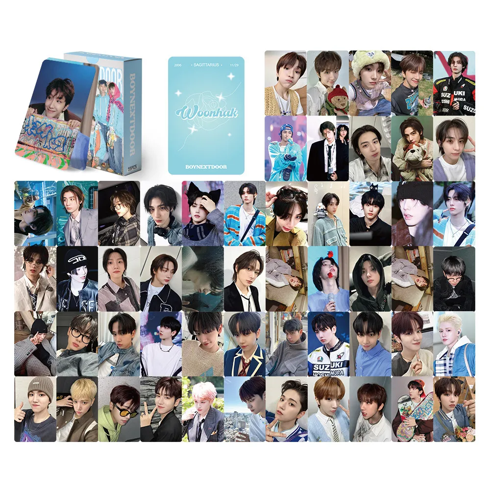 Kpop Boy Band BOYNEXTDOOR New Album Lomo cards Photocards Double Sided Printd Postcards 55Pcs Fans Collection