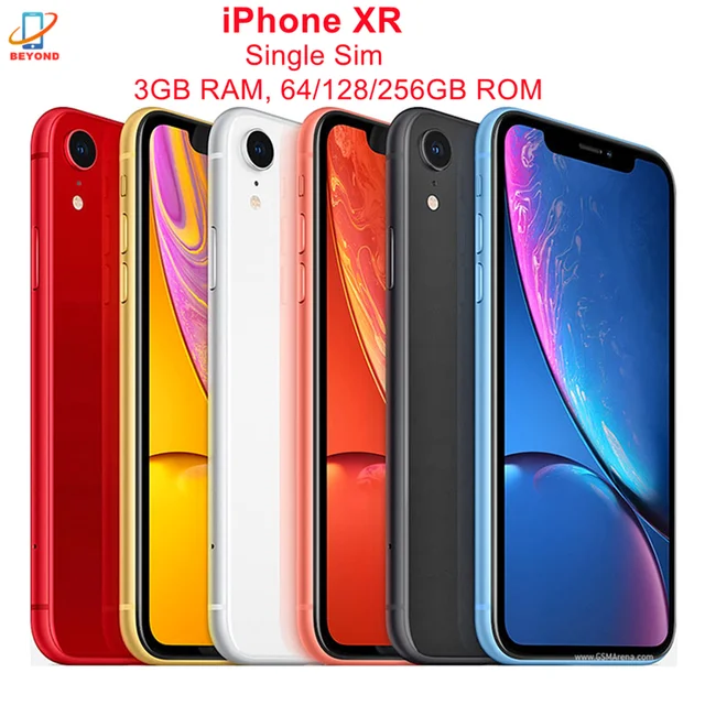 Genuine Original Apple iPhone XR 6.1" RAM 3GB ROM 64GB/128GB/256GB A12 Bionic 4G LTE Hexa Core IOS Face ID NFC Cell Phone