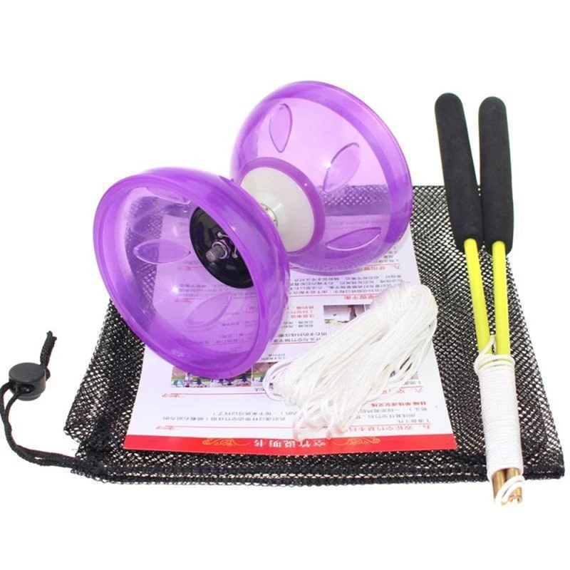 New-China Diabolo Suit Three Bearings China Diabolo Toy Luminous Children Pull The Bell. china diabolo toy