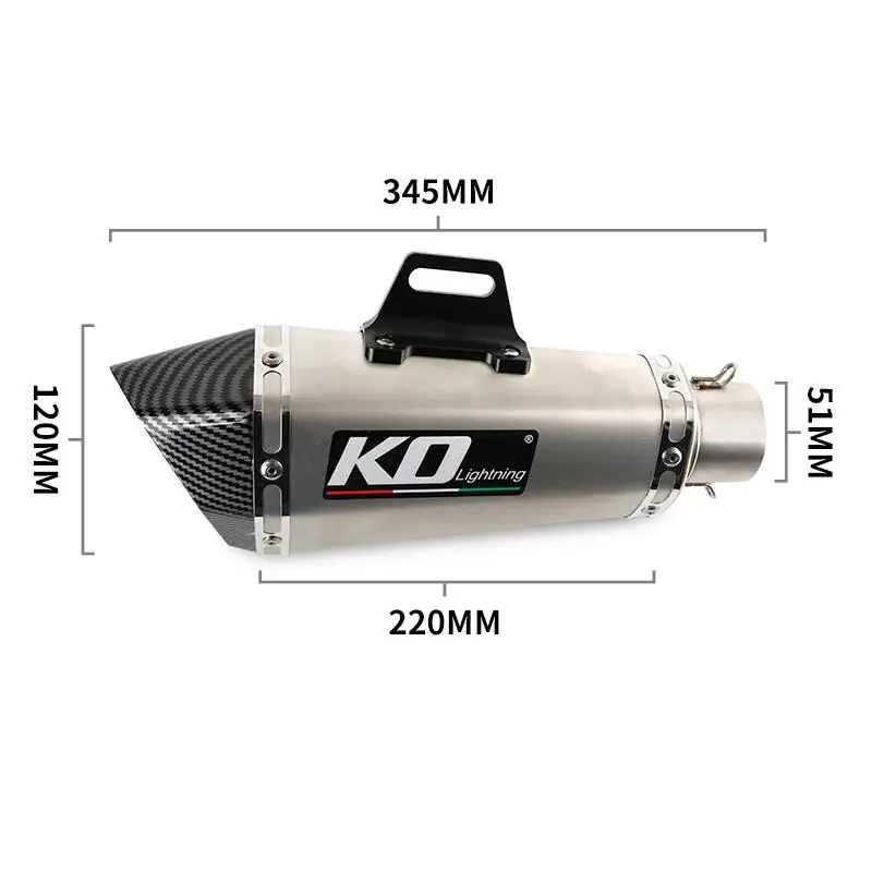 FOR SUZUKI GSF1250 07-18 GSF650 GSX650F 07-16 Motorcycle Exhaust Pipe Escape Muffler Mid Link Pipe Slip On DB Killer - Image 4