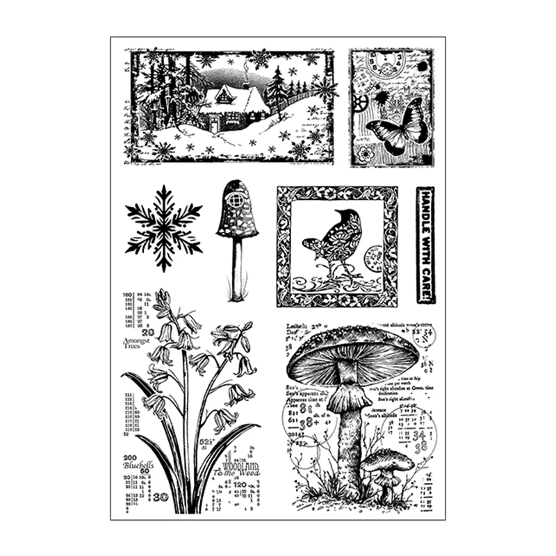 Originate Vintage Style label Clear Stamp for Scrapbooking Card Making Clear Stamps Supplies Silicone Seals Scrapbook New clear stamps clear rubber stamps